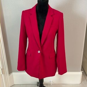 White House Black Market fuchsia pink single button blazer NWT - Size 4